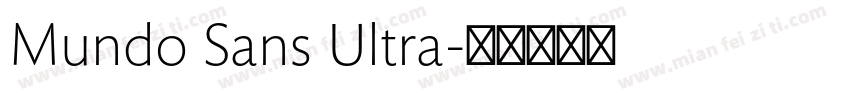 Mundo Sans Ultra字体转换